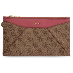 Чанта Guess PW7562P6274 Pouch bag - Brown (Rose Multicolor) чанта,всички,чанти,guess,pw7562p6274,pouch,bag,brown,(rose,multicolor)