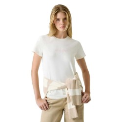 Тениска Guess jeans W6RI18J1314 short sleeve T-shirt - White (Sandy Shore) тениска,мъжки,тениски,дамски,тениски,guess,jeans,w6ri18j1314,short,sleeve,t,shirt,white,(sandy,shore)