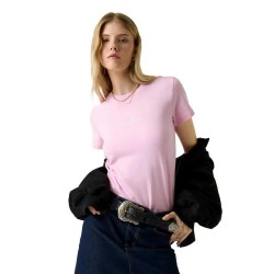 Тениска Guess jeans W6RI18J1314 short sleeve T-shirt - Pink (Soft Rose) тениска,мъжки,тениски,дамски,тениски,guess,jeans,w6ri18j1314,short,sleeve,t,shirt,pink,(soft,rose)
