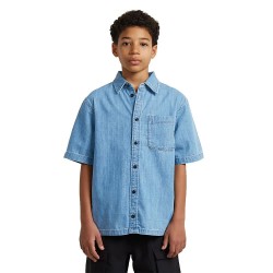 риза,с,къс,ръкав,дамски,ризи,мъжки,ризи,g,star,alvi,relaxed,fit,short,sleeve,shirt,blue,(light,blue)