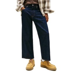 дънки,мъжки,панталони,дамски,панталони,tommy,jeans,jaimie,di4156,relaxed,fit,straight,croped,jeans,blue,(denim,dark)