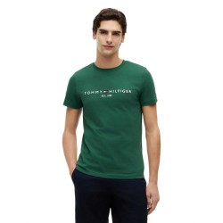 тениска,мъжки,тениски,дамски,тениски,tommy,hilfiger,logo,short,sleeve,t,shirt,green,(street,green)