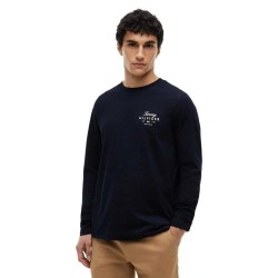 тениска,мъжки,тениски,дамски,тениски,tommy,hilfiger,script,stack,long,sleeve,t,shirt,blue,(desert,sky)