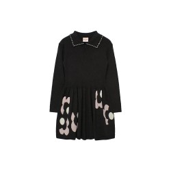 блуза,дамски,поли,и,рокли,boboli,knitwear,dress,refurbished,black,(black)