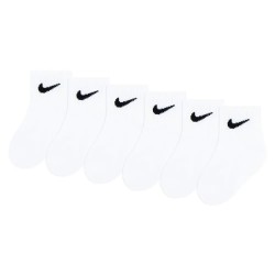 Чорапи Nike Swoosh Ankle socks 6 pairs - White (White) чорапи,мъжки,чорапи,дамски,чорапи,nike,swoosh,ankle,socks,6,pairs,white,(white)
