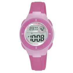 Часовник Lorus watches Digital Polyurethane watch refurbished - Clear (Pink) часовник,часовници,lorus,watches,digital,polyurethane,watch,refurbished,clear,(pink)