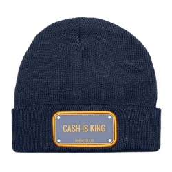 шапка,всички,шапки,john,hatter,&,co,rubber,cash,is,king,beanie,blue,(blue)