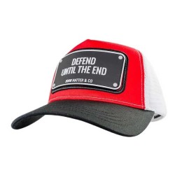 Шапка John hatter & co Rubber defend until the end cap - Red (Red / Black / White) шапка,всички,шапки,john,hatter,&,co,rubber,defend,until,the,end,cap,red,(red,black,white)