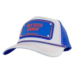 Шапка John hatter & co Rubber hey good lookin´ cap - White (White / Blue) шапка,всички,шапки,john,hatter,&,co,rubber,hey,good,lookin´,cap,white,(white,blue)