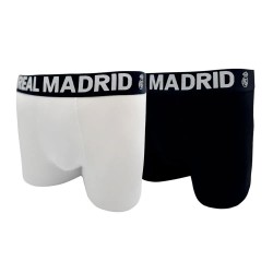 боксерки,мъжко,бельо,real,madrid,rm,adult,boxers,2,units,white,black,(black,white)