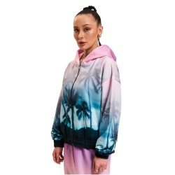 блуза,дамски,блузи,just,rhyse,lost,paradise,full,zip,sweatshirt,multicolor,(purple)