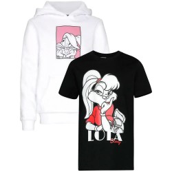 тениска,мъжки,тениски,дамски,тениски,miss,tee,lola,bunny,short,sleeve,t,shirt,2,units,white,black,(black,white)