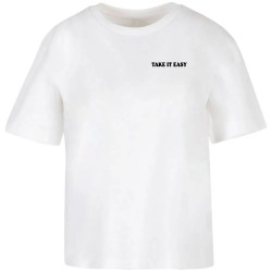 тениска,мъжки,тениски,дамски,тениски,miss,tee,take,it,easy,flowers,short,sleeve,t,shirt,white,(white)