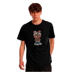 Тениска Mister tee Bandana Bear Sketch short sleeve T-shirt - Black (Black) тениска,мъжки,тениски,дамски,тениски,mister,tee,bandana,bear,sketch,short,sleeve,t,shirt,black,(black)