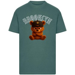 Тениска Mister tee Brooklyn Born Legend short sleeve T-shirt - Green (Bottle Green) тениска,мъжки,тениски,дамски,тениски,mister,tee,brooklyn,born,legend,short,sleeve,t,shirt,green,(bottle,green)