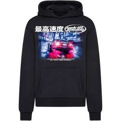 Суичър Mister tee Drift Racing hoodie - Black (Black) суичър,мъжки,пуловери,mister,tee,drift,racing,hoodie,black,(black)