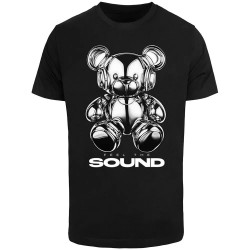 тениска,мъжки,тениски,дамски,тениски,mister,tee,feel,the,sound,chrome,bear,short,sleeve,t,shirt,black,(black)