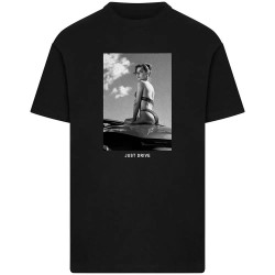 Тениска Mister tee Just Drive short sleeve T-shirt - Black (Black) тениска,мъжки,тениски,дамски,тениски,mister,tee,just,drive,short,sleeve,t,shirt,black,(black)