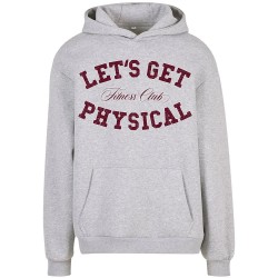 Суичър Mister tee Let´s Get Physical hoodie - Grey (Heather Grey) суичър,мъжки,пуловери,mister,tee,let´s,get,physical,hoodie,grey,(heather,grey)