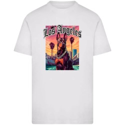 Тениска Mister tee Los Angeles Dog short sleeve T-shirt - White (White) тениска,мъжки,тениски,дамски,тениски,mister,tee,los,angeles,dog,short,sleeve,t,shirt,white,(white)