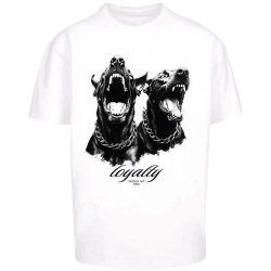 Тениска Mister tee Loyalty Dogs Heavy Oversized short sleeve T-shirt - White (White) тениска,мъжки,тениски,дамски,тениски,mister,tee,loyalty,dogs,heavy,oversized,short,sleeve,t,shirt,white,(white)