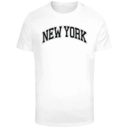 тениска,мъжки,тениски,дамски,тениски,mister,tee,new,york,wording,short,sleeve,t,shirt,white,(white)