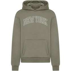 Суичър Mister tee New York hoodie - Green (Pale Olive) суичър,мъжки,пуловери,mister,tee,new,york,hoodie,green,(pale,olive)