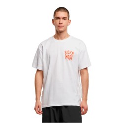 Тениска Mister tee Psycho Front Oversized short sleeve T-shirt - White (White) тениска,мъжки,тениски,дамски,тениски,mister,tee,psycho,front,oversized,short,sleeve,t,shirt,white,(white)