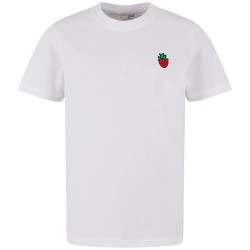 Тениска Mister tee Strawberry Love short sleeve T-shirt - White (White) тениска,мъжки,тениски,дамски,тениски,mister,tee,strawberry,love,short,sleeve,t,shirt,white,(white)