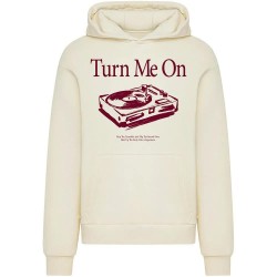 Суичър Mister tee Turn Me On Record Player hoodie - Beige (White Sand) суичър,мъжки,пуловери,mister,tee,turn,me,on,record,player,hoodie,beige,(white,sand)