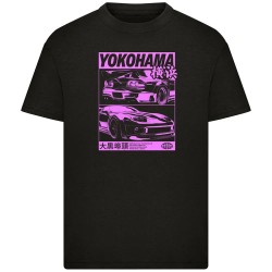Тениска Mister tee Yokohama Race short sleeve T-shirt - Black (Black) тениска,мъжки,тениски,дамски,тениски,mister,tee,yokohama,race,short,sleeve,t,shirt,black,(black)
