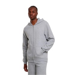 Блуза Urban classics Basic full zip sweatshirt - Grey (Heather Grey) блуза,мъжки,пуловери,urban,classics,basic,full,zip,sweatshirt,grey,(heather,grey)