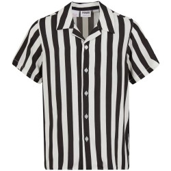 Риза с къс ръкав Urban classics UCK4150 short sleeve shirt - White / Black (Black / Off White) риза,с,къс,ръкав,дамски,ризи,мъжки,ризи,urban,classics,uck4150,short,sleeve,shirt,white,black,(black,off,white)