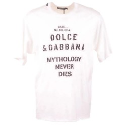 Тениска Dolce & gabbana 747230 short sleeve T-shirt - White (White) тениска,мъжки,тениски,дамски,тениски,dolce,&,gabbana,747230,short,sleeve,t,shirt,white,(white)