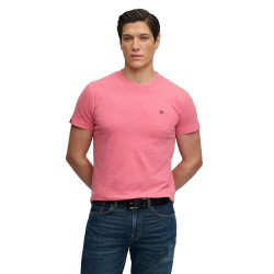 Тениска Superdry Essential SDCO Logo short sleeve T-shirt - Pink (Punch Pink Marl / Navy) тениска,мъжки,тениски,дамски,тениски,superdry,essential,sdco,logo,short,sleeve,t,shirt,pink,(punch,pink,marl,navy)