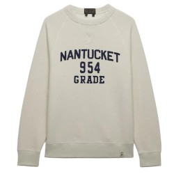блуза,мъжки,пуловери,superdry,merchant,vintage,applique,sweatshirt,beige,(silver,birch)