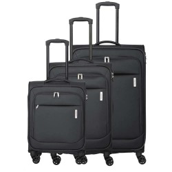 Travelite Priego 4w l/m/s trolley bag - Black (Anthracite) куфари,travelite,priego,4w,l,m,s,trolley,bag,black,(anthracite)