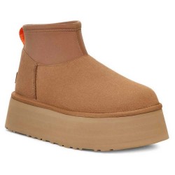 Обувки Ugg Classic Mini Dipper boots refurbished - Brown (Chestnut) обувки,дамски,боти,мъжки,боти,ugg,classic,mini,dipper,boots,refurbished,brown,(chestnut)