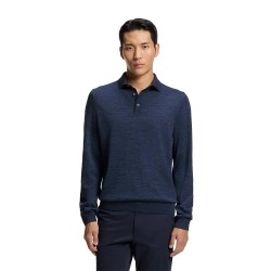 BOSS Lancione 10243919 01 long sleeve polo - Blue (Bright Blue) дамски,блузи,с,яка,мъжки,блузи,с,яка,boss,lancione,10243919,01,long,sleeve,polo,blue,(bright,blue)