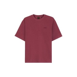 Тениска BOSS Rib 10280710 short sleeve T-shirt - Red (Medium Red) тениска,мъжки,тениски,дамски,тениски,boss,rib,10280710,short,sleeve,t,shirt,red,(medium,red)