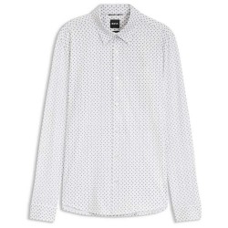 BOSS Roan 10280669 shirt - White (Dark Beige) дамски,ризи,мъжки,ризи,boss,roan,10280669,shirt,white,(dark,beige)