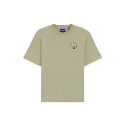 Тениска HUGO Nurobos 10258299 BLUE short sleeve T-shirt - Beige (Beige Overflow) тениска,мъжки,тениски,дамски,тениски,hugo,nurobos,10258299,blue,short,sleeve,t,shirt,beige,(beige,overflow)