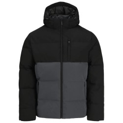 Яке Jack & jones Becks padded jacket - Black (Asphalt / Black Blocking) яке,мъжки,якета,дамски,якета,и,палта,jack,&,jones,becks,padded,jacket,black,(asphalt,black,blocking)