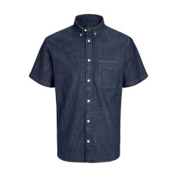риза,с,къс,ръкав,дамски,ризи,мъжки,ризи,jack,&,jones,blubrook,short,sleeve,shirt,blue,(medium,blue,denim)