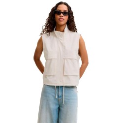 Елек Jack & jones Carol Olive JJXX vest - Beige / White (Antique White) елек,дамски,жилетки,jack,&,jones,carol,olive,jjxx,vest,beige,white,(antique,white)