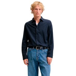 Риза с дълъг ръкав Jack & jones Field Melange long sleeve shirt - Blue (Navy Blazer) риза,с,дълъг,ръкав,дамски,ризи,мъжки,ризи,jack,&,jones,field,melange,long,sleeve,shirt,blue,(navy,blazer)
