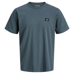 Тениска Jack & jones Leveland short sleeve T-shirt - Blue (Turbulence) тениска,мъжки,тениски,дамски,тениски,jack,&,jones,leveland,short,sleeve,t,shirt,blue,(turbulence)
