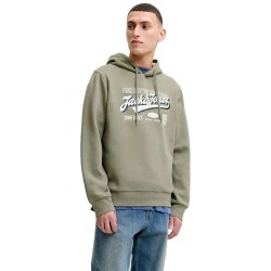 Суичър Jack & jones Logo hoodie - Green (Vetiver) суичър,мъжки,пуловери,jack,&,jones,logo,hoodie,green,(vetiver)