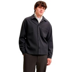 Jack & jones Regent overshirt - Black (Dark Grey Melange) мъжки,якета,дамски,якета,и,палта,jack,&,jones,regent,overshirt,black,(dark,grey,melange)
