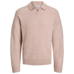 Jack & jones Soho Ollie long sleeve polo - Beige (Atmosphere) дамски,блузи,с,яка,мъжки,блузи,с,яка,jack,&,jones,soho,ollie,long,sleeve,polo,beige,(atmosphere)